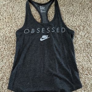 Nike Obsessed Razer back tank Sz S